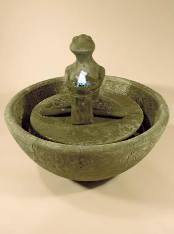 Zen Frog Fountain Fountain Fiore Stone 
