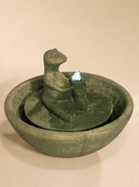 Thumbnail for Zen Frog Fountain, Tall Fountain Fiore Stone 