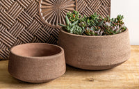 Thumbnail for Campania International Glazed Pottery Scandia Planter - S/2 Urn/Planter Campania International Clay 