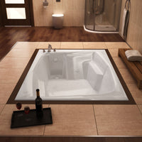 Thumbnail for Atlantis Whirlpools 5472CAR Caresse 54 x 72 Rectangular Air Jetted Bathtub Whirlpool Bathtub Atlantis 
