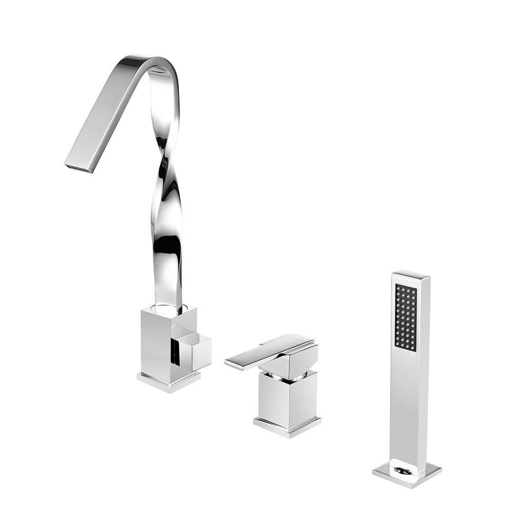 ANZZI Alamere Single-Handle Deck-Mount Roman Tub Faucet bathtub faucets ANZZI 
