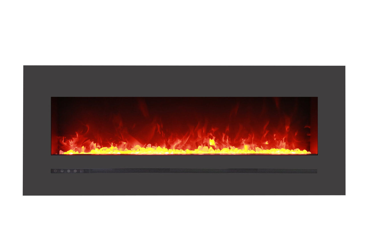 Amantii 48" Electric unit with a 55 x 23 steel surround Electric Fireplace Amantii 