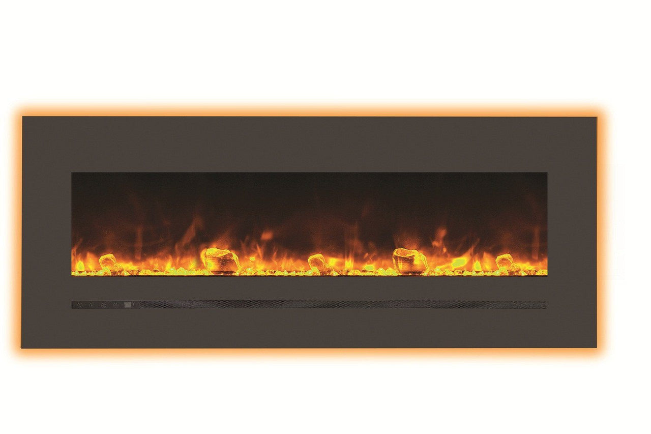 Amantii 48" Electric unit with a 55 x 23 steel surround Electric Fireplace Amantii 