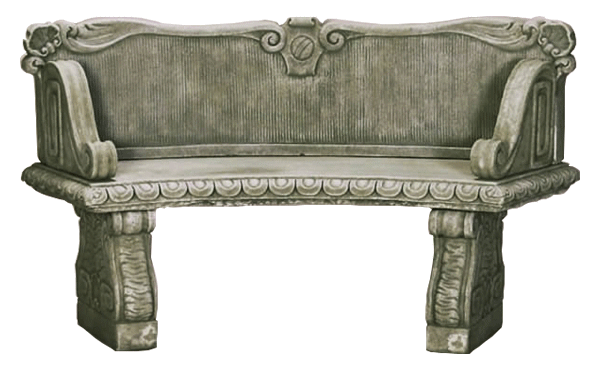 Palladio Curved Outdoor Cast Stone Garden Bench Benches Tuscan 