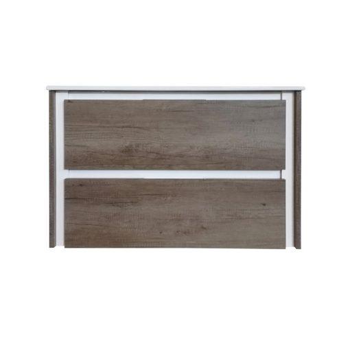 Eviva Luna 24″ Grey Oak Wallmount Bathroom Vanity with Integrated Porcelain Sink Vanity Eviva 