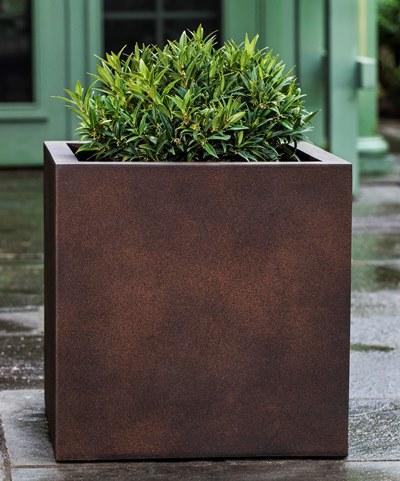 Campania International Fiber Clay Farnley Planter Urn/Planter Campania International Rust Lite 28 x 28 