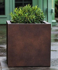 Thumbnail for Campania International Fiber Clay Farnley Planter Urn/Planter Campania International Rust Lite 28 x 28 