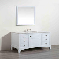 Thumbnail for Eviva New York 42″ Bathroom Vanity w/ White Carrara Top Vanity Eviva 