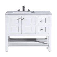 Thumbnail for Eviva Glamor 36 in. Bathroom vanity with Marble Counter-top and Undermount Porcelian Sink Vanity Eviva 