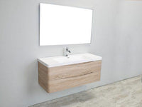 Thumbnail for Eviva Smile 48″ Wall Mount Modern Bathroom Vanity w/ White Integrated Top Bathroom Vanity Eviva 