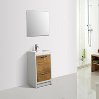 Thumbnail for Eviva Grace 24 in. White Bathroom Vanity with White Integrated Acrylic Countertop Vanity Eviva 