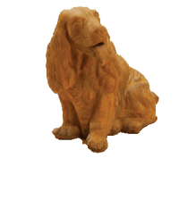 Thumbnail for Cocker Spaniel Sitting Cast Stone Outdoor Asian Collection Statues Tuscan 