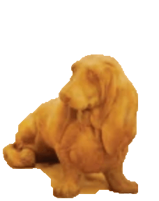 Basset Hound Sitting Cast Stone Outdoor Asian Collection Statues Tuscan 