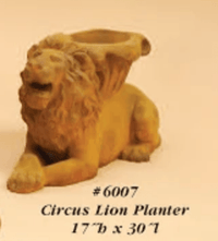 Thumbnail for Circus Lion Planter Cast Stone Outdoor Asian Collection Statues Tuscan 