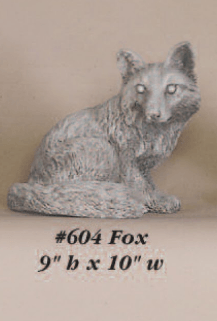 Fox Cast Stone Outdoor Asian Collection Statues Tuscan 