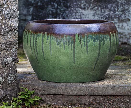 Campania International Glazed Terra cotta Maia Planter Urn/Planter Campania International 