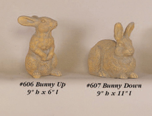Bunny Up and Down Cast Stone Outdoor Asian Collection Statues Tuscan 