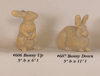 Thumbnail for Bunny Up and Down Cast Stone Outdoor Asian Collection Statues Tuscan 