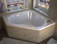 Thumbnail for Atlantis Whirlpools 6060CWR Cascade 60 x 60 Corner Whirlpool Jetted Bathtub Whirlpool Bathtub Atlantis 