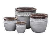 Thumbnail for Campania International Glazed Terra Cotta Montserrat Planter Urn/Planter Campania International 