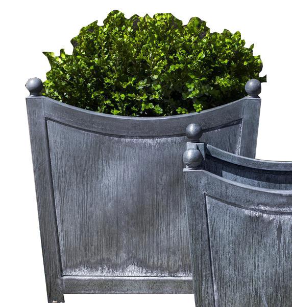 Campania International Zinc coated Steel Loire Planter, Large Urn/Planter Campania International 