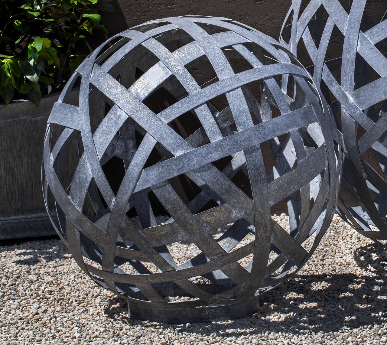 Campania International Zinc coated Steel Garden Sphere Statuary Statuary Campania International 