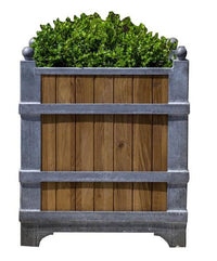 Thumbnail for Campania International Zinc coated Steel with Oak Manoir Oak Planter Urn/Planter Campania International 