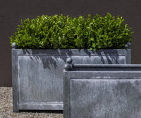 Thumbnail for Campania International Zinc coated Steel Box Hill Lg Rectangle planter Urn/Planter Campania International 