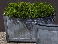 Thumbnail for Campania International Zinc coated Steel Loire Rectangle Lg planter Urn/Planter Campania International 