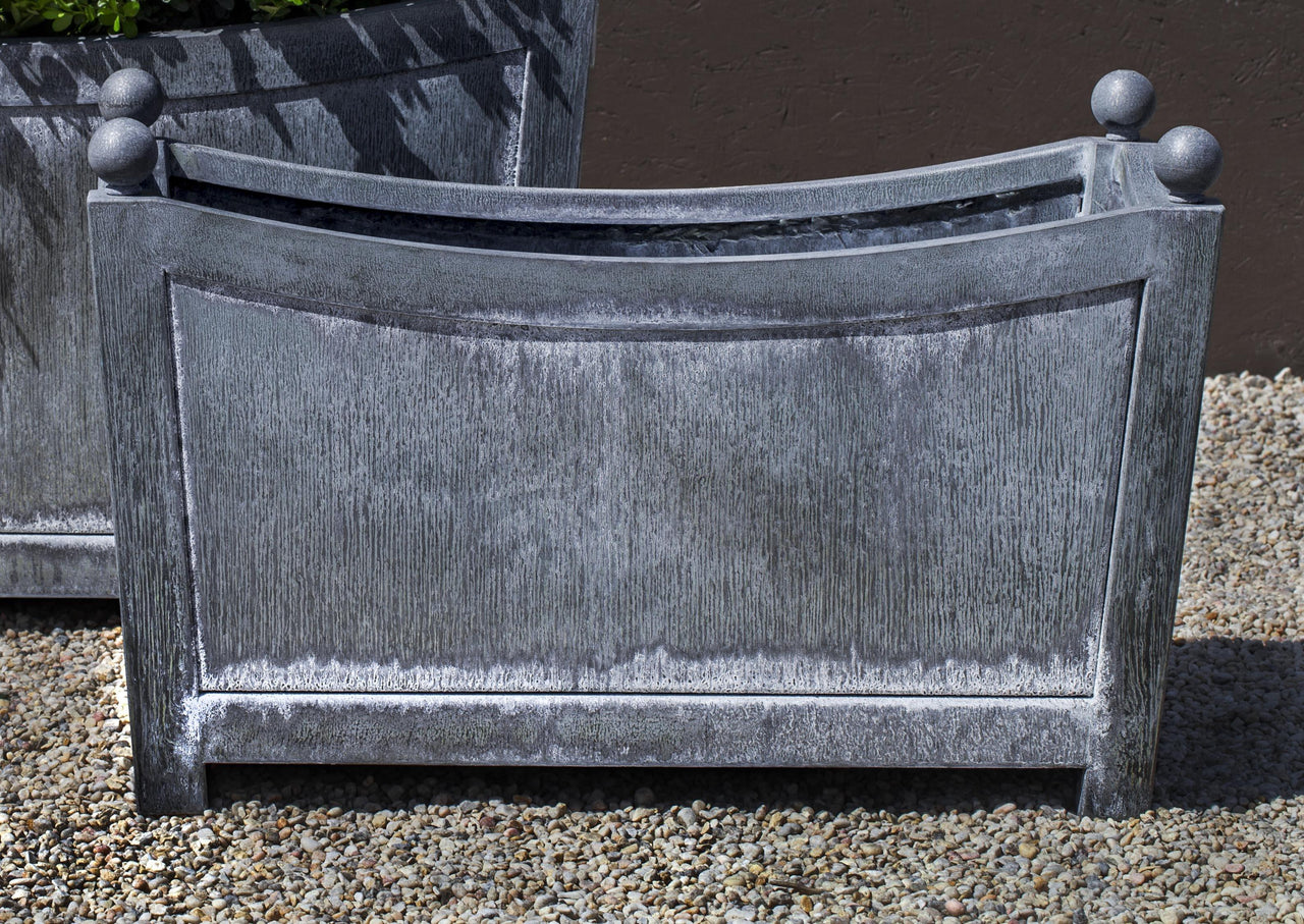Campania International Zinc coated Steel Loire Rectangle Planter Urn/Planter Campania International 
