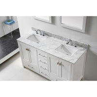 Thumbnail for Eviva Aberdeen 60 Transitional White Vanity with White Carrera Countertop Vanity Eviva 
