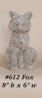 Fox Cast Stone Outdoor Asian Collection Statues Tuscan 