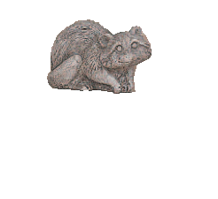 Baby Squirrel Up and Down Cast Stone Outdoor Asian Collection Statues Tuscan 