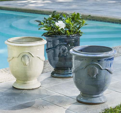 Campania International Glazed Terra cotta Cote d'Azur Planter Urn/Planter Campania International 