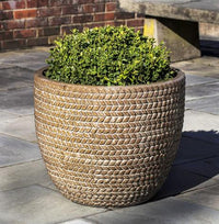 Thumbnail for Campania International Glazed Terra cotta Sisal Weave Planter Urn/Planter Campania International 