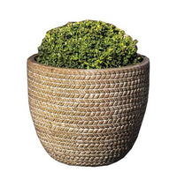 Thumbnail for Campania International Glazed Terra cotta Sisal Weave Planter Urn/Planter Campania International 