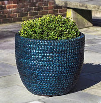 Thumbnail for Campania International Glazed Terra cotta Sisal Weave Planter Urn/Planter Campania International 
