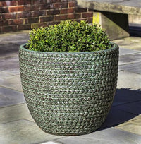Thumbnail for Campania International Glazed Terra cotta Sisal Weave Planter Urn/Planter Campania International 