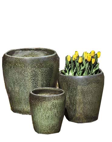 Campania International Glazed Terra cotta Ellesmere Planter Urn/Planter Campania International 