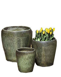 Thumbnail for Campania International Glazed Terra cotta Ellesmere Planter Urn/Planter Campania International 