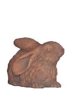 Looking Up Bunny Cast Stone Outdoor Asian Collection Statues Tuscan 