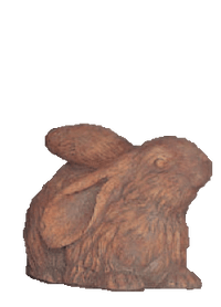 Thumbnail for Looking Up Bunny Cast Stone Outdoor Asian Collection Statues Tuscan 