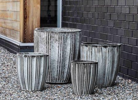 Campania International Glazed Terra cotta Lucien Planter Urn/Planter Campania International 