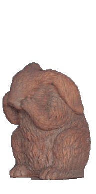 Paws Up Bunny Cast Stone Outdoor Asian Collection Statues Tuscan 