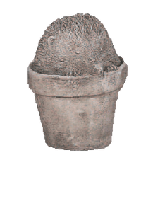 Thumbnail for Hedgehog in Pot Cast Stone Outdoor Asian Collection Statues Tuscan 
