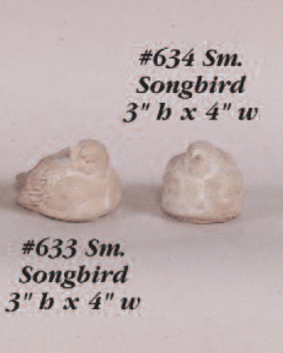 Small Songbird Cast Stone Outdoor Asian Collection Statues Tuscan 