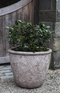 Thumbnail for Campania International Terra Cotta Jacquard Low Planter Urn/Planter Campania International 