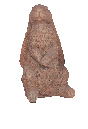Long Eared Bunny Up and Down Cast Stone Outdoor Asian Collections Statues Tuscan 