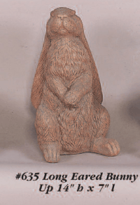Thumbnail for Long Eared Bunny Up and Down Cast Stone Outdoor Asian Collections Statues Tuscan 
