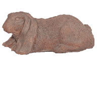 Thumbnail for Large Bunny Resting Cast Stone Outdoor Asian Collection Statues Tuscan 